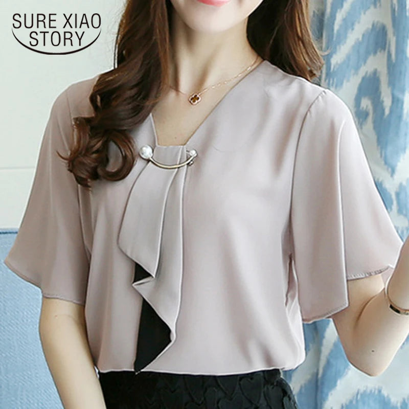 Chiffon Bow Blouse